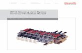 MP18 Stacking Valve System Technical Information Manual · MP18 STACKING HYDRAULIC VALVE MANUAL Bosch Rexroth Canada Corp. 3426 Mainway Drive Burlington, Ontario, Canada L7M 1A8 Page