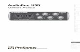 AudioBox USB - Indiana University Bloomingtonaudioweb/P369/pdf/AudioBoxUSB... · Thank you for purchasing the PreSonus AudioBox™ USB. PreSonus Audio Electronics has designed the