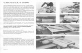 saw manual.pdf · CROSSCUT SAW RECOMMENDED OPERATING POSITION Stand on the right hand side of the Workcentre, as in Fig. 36. Hold the workpiece with your right hand and
