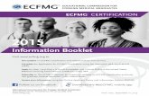 2015 · 2015 Information Booklet CERTIFICATION Educational Commission for Foreign Medical Graduates 3624 Market Street, ... Medical Licensing Examination® (USMLE ...