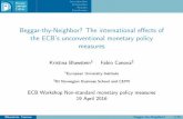 Beggar-thy-Neighbor? The international eﬀects of the ECB‘s ... · the ECB‘s unconventional monetary policy measures ... I Financial variables do not enter the UMP reaction function