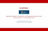 ESPNIC - UEMS - Home Diploma Program in Paediatric and Neonatal Intensive Care Status Report – 13 December 2014 J David M Rozsa, CAE, ACA Consultant Director of ... Why Develop a