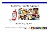 Masimo Pronto Update - Arizona Department of … of Nutrition and Physical Activity Health and Wellness for all Arizonans Masimo Pronto Update Ben Hartley MS, RD