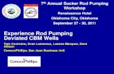 Experience Rod Pumping Deviated CBM Wells - ALRDC · 7th Annual Sucker Rod Pumping ... Oklahoma City, Oklahoma September 27 - 30, 2011 Experience Rod Pumping Deviated CBM Wells ...