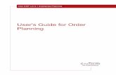 User's Guide for Order Planning - baansupport.combaansupport.com/docs/us/U8732A US.pdf · The concepts of master planning are explained in a ... MRP Materials Requirements Planning