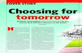 COVER STORY THEWEEK · JUNE 17 Choosing for tomorrow 17, 2012.pdf · 52 COVER STORY THEWEEK · JUNE 17, 2012 ... Amity School of Engineering and Technology, Noida. ... ment control,