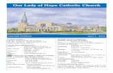 Our Lady of Hope Catholic Church · Our lady of hope catholic church Potomac falls, Virginia MASSES OF THE WEEK practicing Catholics. *There will be no 6:45 a.m. Masses this week.*
