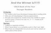 CBCA Book of the Year Younger Readers Criteria · CBCA Book of the Year Younger Readers Criteria: ... Mix in a Sabre Tooth Tiger, ... on in the house next door which is meant to