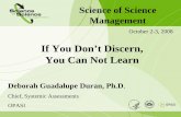 If You Don’t Discern, You Can Not Learn · If You Don’t Discern, You Can Not Learn October 2-3, ... Meeting Conceptual Model ... PowerPoint Presentation