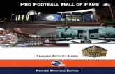 TEACHER ACTIVITY GUIDE - Pro Football Hall of Fame ... Broncos ProFootballHOF.com Pro Football Hall of Fame Youth/Education3 Who Was Jim Thorpe? It seems that whenever stories are