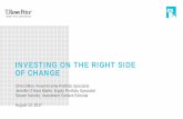 INVESTING ON THE RIGHT SIDE OF CHANGE - Xyvid ·  · 2017-08-09INVESTING ON THE RIGHT SIDE OF CHANGE . Chris Dillon, ... MSCI ACWI Sector Forward EPS 2-Year Compound Annual Growth