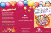 Book your birthday party packages with - kidzania.com.sg · Located at Palawan Beach on Sentosa, ... ﬁ lming your own music video, attending live radio interviews and going on a