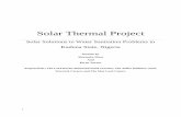 Solar Thermal Project - Welcome to the University of … 07, 2010 · Solar Thermal Project ... And Kiran Turner Prepared for; The Lord Rootes Memorial Fund Trustees, The Afaka Initiative,