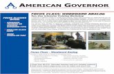 FOCUS CLASS: WOODWARD ANALOG - American Governor · a Pilot Control Assembly Hydraulic Test Stand, ... - Test Equipment Required ... • Overall Governor Calibration Focus Class -