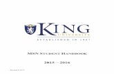 MSN STUDENT H - King University concentration offered in the King University MSN program. Educational and experience requirements for ...