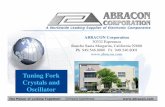 Tuning Fork Crystals and Oscillator - abracon.com · SMD Tuning Fork Crystal Oscillator ABRACON is a one-stop-solution provider for 32.768kHz products. From legacy – cylindrical