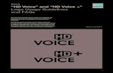 Annex B “HD Voice” and “HD Voice +” Logo Usage Guidelines ... · “HD Voice” and “HD Voice +” Logo Usage Guidelines and FAQs ... If I have a device which is compliant