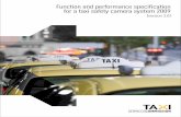 Function and performance speci cation for a taxi safety ...taxi.vic.gov.au/__data/assets/pdf_file/0007/18187/TSC-S027... · for a taxi safety camera system 2009 ... Annex C, Annex