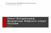 Non-Employee Expense Report User Guide - CMU · the Non-Employee Expense Report form continues to be processed. 7 ... currency of the bank account which is also the ... .com, .pif,