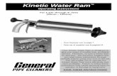 Kinetic Water Ram - HDSupplySolutions.com · Kinetic Water Ram™ 3 Check Valve Assembly ... Kinetic Water Ram™ 4 ... Two To Four Inch Sewers When the Water Ram is used at the cleanout