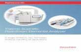 Thermo Scientific Elemental Analyzer · The Thermo Scientific™ FlashSmart™ Elemental Analyzer ... your shortcut to getting more from your elemental analysis. ... • Lower cost