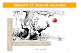 Elements of classical mechanics - mvputten.org · I. Trajectories Cartesian and polar ... II. Hyperbolic and elliptic trajectories III. Three classical mechanics ... A onto the x-axis