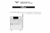 2008K@home bibag System User’s Guide - Dialysis · 2008K@home Machine with bibag System Specifications ... Touch the Dialysis screen-button to go to the treatment setup screens.