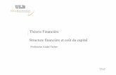 Théorie Financière Structure financière et coût du capital 2009 11 Cost of capital...• Advantage: fits with DuPont system • ROE = ROA x Equity multiplier • Limitation: ...