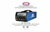 R-Tech MTS255S MIG-TIG-ARC Welder Owners Manual 2017-10 · • Digital amp & volts meters ... may topple over if this procedure is not followed. ... For TIG operation this controls