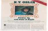 KT Scrapbook 1988 November #2 - K.T. Oslin – Official Website ·  · 2013-12-28Nashville song lyrics abruptly up to date with a genuinely contemporary ... K. T. Oslin became the