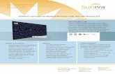 SUNIVA ART245-60 MONOCRYSTALLINE SOLAR … Brilliance of Solar Made Sensible The ART245-60 modules consist of Suniva’s high-efficiency, high-power monocrystalline cells, designed