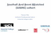 Southall And Brent REvisited (SABRE) cohort · Southall And Brent REvisited (SABRE) cohort Therese Tillin Institute of Cardiovascular Science University College London