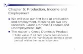 Chapter 5: Production, Income and Employment - …€¦ ·  · 2007-09-20Chapter 5: Production, Income and Employment ... exports and total imports—as part of expenditure in GDP.