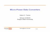 Micro-Power Data Converters - Oregon State Universityclasses.engr.oregonstate.edu/eecs/spring2016/ece627/Lecture Notes...Micro-Power Data Converters ... Oregon State University 1/68