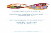 STEINER EDUCATION AUSTRALIA€¦ ·  · 2015-08-05STEINER EDUCATION AUSTRALIA AUSTRALIAN STEINER CURRICULUM ... diverse as art, architecture and music, ... between the Fibonacci