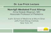 Dr. Lee Frick Lecture Non-IgE-Mediated Food Allergyaaifnc.org/Documents/symposium_2014/Dr. Anna Nowak-Wegrzyn.pdfDr. Lee Frick Lecture Non-IgE-Mediated Food Allergy ... Describe natural