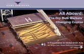 The Dry Bulk Markets’ - Global Grain Events Lam, Howe Robinson... · The Dry Bulk Markets’ Changing Course A Presentation to Global Grain Asia by Janina Lam, ... Correlation TC