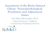 Assessment of the Brain Injured Client: Neuropsychological ...mageerehab.org/wp-content/uploads/2016/04/Assessment-of-the-Brain... · Client: Neuropsychological, Psychiatric and Adjustment