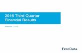 2016 Third Quarter Financial Results - Investor …/media/Files/F/FirstData...Statements in this presentation regarding First Data Corporation’s business which are not historical