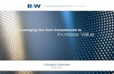 Company Overview - The McIlvaine Company · The Babcock & Wilcox Company cautions that statements in this presentation that are ... Draft published June 2010, with final rule ...
