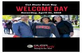 Cal State East Bay Welcome Day - csueastbay.eduSee program insert for ... University Library East ... * The College of Business & Economics will provide a welcome and overview from