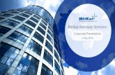 MitKat Advisory Services€¦ ·  · 2017-07-10MitKat Advisory Services - an India based Risk Management consultancy ... Centre Support External Environment Management Monthly Forecast
