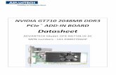 NVIDIA GT710 2048MB DDR3 PCIe® ADD-IN BOARDwfcache.advantech.com/www/certified-peripherals/documents/gfx-ng... · NVIDIA GT710 2048MB DDR3 PCIe® ADD-IN BOARD Datasheet ADVANTECH