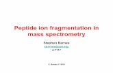 Peptide ion fragmentation in mass spectrometry - UAB 1-15-08.pdfPeptide ion fragmentation in mass spectrometry ... Glutamic acid 129.043 Serine 87.032 ... More haste, less speed?
