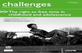 Newsletter on childhood and adolescence >>The right to ...repositorio.cepal.org/bitstream/handle/11362/40760/1/S1601046_en.pdf · childhood and adolescence T he right to leisure is