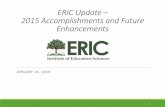 ERIC Update - 2015 Accomplishments and Future … · 2000s: ERIC converts microfiche to PDF 2010s: ... Are there any studies that use the Woodcock Johnson assessment in Indiana? Search