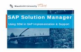 SAP Solution Manager - fu-berlin.de · Training Handover to Operations Go Live & Support ... With the Delete button the link and the document will be removed from the SAP …