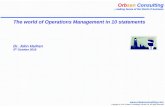 The world of Operations Management in 10 statementsfplreflib.findlay.co.uk/images/pdf/ems/The-world-of-Operations... · The world of Operations Management in 10 statements ... (bad