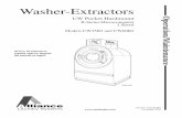 Washer-Extractors Operation/Maintenance Manualdocs.alliancelaundry.com/tech_pdf/production/F232223en.pdf · 2 Speed Models UW35B2 and ... Do not wash textiles that have been previously