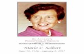 for Marie C. Seibert - broussards1889.com Marie...St. Andrew’s Presbyterian Church Beaumont, Texas Service of Witness to the Resurrection for Marie C. Seibert June 18, 1926 - January
